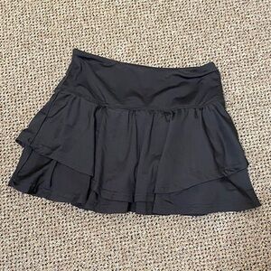 Black Layered Golf Athletic Skort
